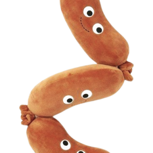 Plush Sausage Link Dog Toy
