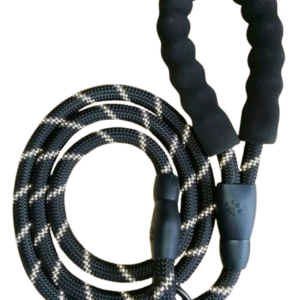 Durable Reflective Rope Dog Leash with Padded Handle