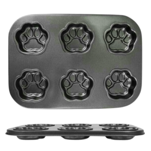 Paw-Shaped Silicone Baking Tray for Pet Treats