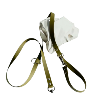Adjustable Olive Green Dog Leash with Modern Design