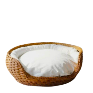 Basket Pet Bed with Soft Cushion