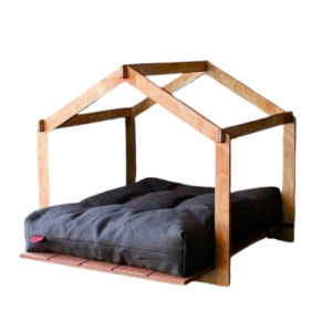 Luxury Wooden Pet Bed with Modern House Design