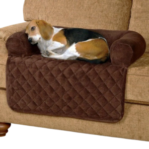Quilted Brown Pet Sofa Cover - Comfortable & Durable Furniture Protection